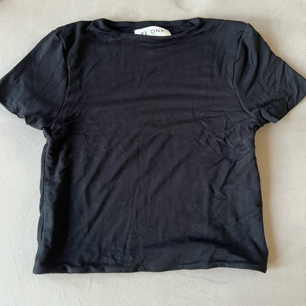 Revolve black crop top